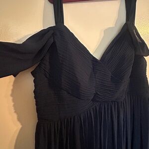 Elegant Navy Blue Evening Dress